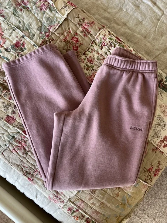 Aritzia Megafit Mauve Zip Hoodie and Joggers Set 🌸 sz S/M - Picture 4 of 9
